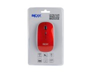 Mouse inalambrico ultra delgado rojo