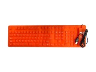 Teclado flexible a prueba de agua rojo