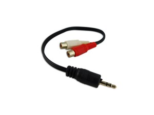 Cables RCA rojo y blanco 3.5 JACK de audio